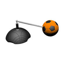 Equipamento profissional de treinamento de goleira, bola de controle de futebol para iniciantes com conjunto de aço de assistência e controle rotativo 2024 - compre barato