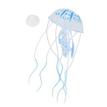 Светящиеся искусственные Медузы для аквариума аквариум орнамент синий 2024 - купить недорого