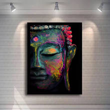 Impresiones en lienzo de arte abstracto de Buda para decoración de pared, arte moderno de grafiti de calle Pop, pinturas de Buda, imágenes de budismo 2024 - compra barato