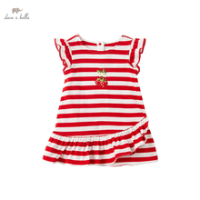 DBS17216-vestido de rayas florales para niña, vestido de fiesta de moda para niño, ropa infantil de lolita 2024 - compra barato