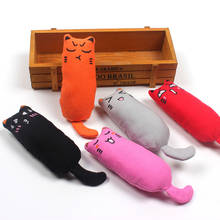 1 unid Mini gato molienda Catnip juguetes de felpa interactivo juguete para gatos juguete para mascotas gatito pinzas para morder pulgar gato menta para dientes gatos Juguetes Divertidos 2024 - compra barato
