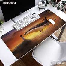 Speed Large Gaming Whale Design Mouse Pad Gamer Lock Edge Mouse Keyboards Mat Big Desk Mousepad For CSGO Dota 2 LOL 2024 - buy cheap
