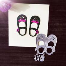 Girls' shoes Metal Cutting Dies for DIY Scrapbooking Album Paper Cards Decorative Crafts Embossing Die Cuts 2024 - buy cheap