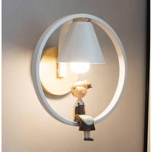 Lámpara de pared minimalista moderna para sala de estar, dormitorio, lámpara de pared de muñeca de resina creativa, nórdica, E27, lámpara de pared de cabecera, luminaria de decoración 2024 - compra barato
