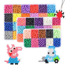 1set Magic Hama beads DIY Art Craft Toy For Kids children Creative Water Sticky Bean Toys Boy Girl Education Handmade Toys Gift 2024 - buy cheap