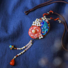 Boeycjr retro étnico esmalte peixe pedra flor colar feito à mão jóias corda corrente vintage pingente colar para mulher 2024 - compre barato