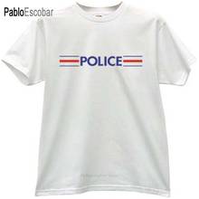 Модная мужская футболка, хлопковая футболка, французская национальная полиция, брендовая футболка, мужские летние топы 2024 - купить недорого