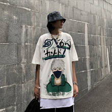 Hip Hop Harajuku Tshirt Streetwear Men Casual Shirts White Summer Cartoon T Shirt Fashion Japan Oversized Tshirt Male 2024 - buy cheap