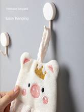 Kitchen Wipe Towel Absorbent Lint-Free Hanging Small Tower Cute Children Wipe Towel Korean Coral Fleece Face Cloth 2024 - buy cheap