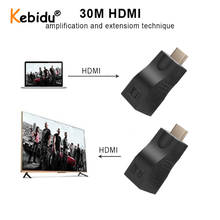 Extensor HDMI de hasta 30m, compatible con puerto de red RJ45 RX TX LAN, 4K, CAT5e, CAT6, UTP, LAN, Cable Ethernet para HDTV HDCP 2024 - compra barato