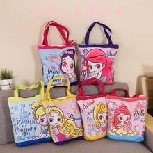 Disney Frozen Cartoon shoulder bag female wild large-capacity canvas tote bag girl heart handbag fashion casual storage bag 2024 - buy cheap