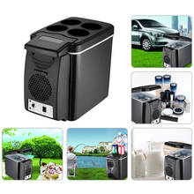 Mini nevera para coche de 6 litros, refrigerador ligero de doble uso, caja de refrigeración aislada, contenedor, hogar y oficina 2024 - compra barato