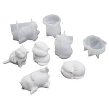 3D Cats Resin Molds Resin Casting Mold Clear Epoxy Silicone Mould for DIY Resin Crafts 2024 - buy cheap