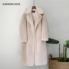 Winter Women Faux Fur Coat Thick Warm Plus Size Furry Faux Fur Coats Female High Quality Long Loose Soft Mink Fur Overcoat 2024 - buy cheap