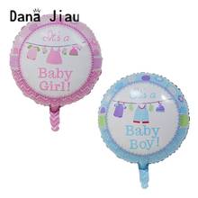 18inch pink baby boy baby girl clothes helium balloon BABY SHOWER decoration happy birthday balloon Gender Reveal ball wholesale 2024 - buy cheap