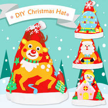 Kids DIY Christmas Handmade Craft Toys Kindergarten Gifts Creative Materials Kits for children, for kids, 8~13 years, china certified (3c), Non-Woven santa, keep away from fire! 2024 - buy cheap