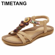 TIMETANG Bohemia women sandals fashion shoes women summer style women shoes flats flip flops plus size free shipping  C062 2024 - buy cheap