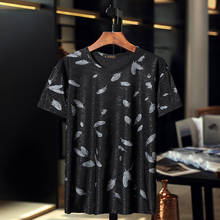 new Summer Trend Men's Ice Silk Thin Short Sleeve Men's Loose Short Sleeve T-Shirt Plus size big 9XL 7XL 8XL 10XL 160KG 2024 - buy cheap