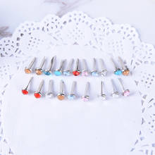 20PCs DIY Scrapbooking Embellishment Fastener Brads Metal Mixed Rhinestone Round Brads 2024 - buy cheap