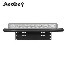 Universal Bull Bar Front Bumper License Plate Log Light Mount Bracket SUV Lamp Holder Off Road LED Light Bar Aluminum 2024 - buy cheap