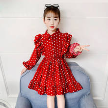 New Summer Kids Princess Dress For Girls Chiffon Layered Cute Baby Dot Dress For Girls Youth Dress Kids Clothing 4-13Years Old 2024 - buy cheap