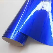 Ultra Glossy Candy Blue Vinyl Car Wraps Film Foil Vehicle Sticker Decal For Motor Computer Furniture Auto Graphic 2024 - buy cheap