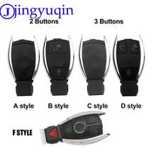 Jingyuqin-carcasa de llave de coche, mando a distancia inteligente de 2/3/4 botones para Mercedes Benz BGA NEC C E R S CL GL SL CLK SLK, 10 unids/lote 2024 - compra barato