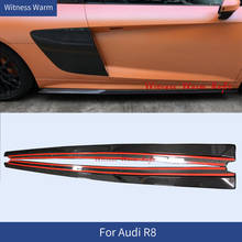 For Audi R8 2016 2017 2018 Side skirts Aprons side Lip Splitters High quality FRP Carbon fiber Car body kit 2024 - buy cheap