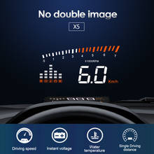 HUD Head-Up Display Car-styling Hud Display Overspeed Warning Windshield Projector Alarm System Electronic Voltage Alarm X5 2024 - buy cheap