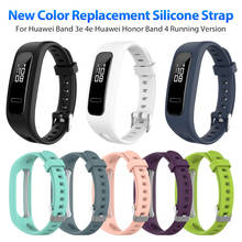 Silicone Sport Watch Band Wrist Band Strap For Huawei Band Honor Band 4 Running Version Smart Watch Bracelet Smart Ring Vap 2024 - buy cheap