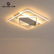 Luminária de teto quadrada moderna de led, 220v 110v, para sala de estar, quarto, sala de jantar