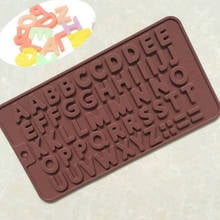 48 Letters Silicone Chocolate Mold Soft Candy Jelly Mold Non-stick Chocolate Baking Tools Cake Decorating Kitchen DIY Cake Tools 2024 - buy cheap