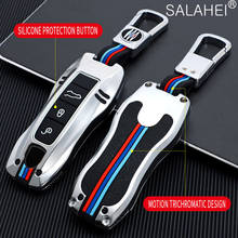 Zinc Alloy + Silicone Car Key Case Cover For Porsche Cayenne 958 911 Lepin 996 Macan Panamera 997 944 924 987 987 GT3 Cayman 987 2024 - buy cheap