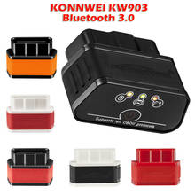Konnwei KW903 ELM327 Bluetooth 3.0 OBD2 OBDII Car Engine Diagnostic Code Scanner Car Acessories Automotive Scanning Tool 2024 - buy cheap