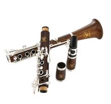 MARGEWATE кларнет новый Bb Tune Redwood кларнет 17 ключей, играющий музыкальный инструмент с Чехол, мундштук, бесплатная доставка 2024 - купить недорого