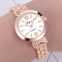 LVPAI, розовое золото, кварцевые часы, стальной ремешок, наручные часы для женщин, браслет, модные женские часы, мини-ремешок, horloges vrouwen, подарок, reloj 2024 - купить недорого
