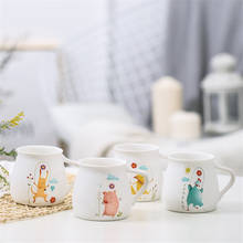 Ceramic water cup office coffee cup flower tea cup milk cup cute animal mug ,300ML 2024 - buy cheap