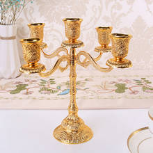 Candelabros de Metal para decoración del hogar, candelabro hueco de diseño de mesa, candelabro para regalar, candelabro 2024 - compra barato