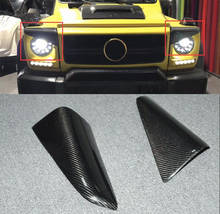 Accessories Carbon Fiber Lamp Eyebrow Eyelid Cover For Mercedes Benz G CLASS W463 1990-2018 styling 2024 - buy cheap