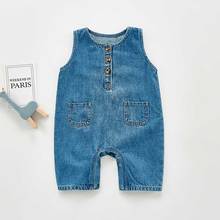 Baby Denim Pants Baby Overalls Spring Autumn New Infant Girls Rompers Denim Boys Jumpsuits Baby Rompers 2024 - buy cheap