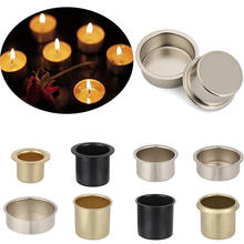 1PC DIY Metal Candle Cups Tapered Wax Making Candles Craft Ornament for Home Party Event Weddings Valentine's Day Decoration 2024 - buy cheap