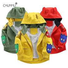 Spring Baby Boys Girls Denim Hooded Zipper Coat Outerwear Sweatshirt Autumn Fashion Kids Jackets Children Clothing 2024 - buy cheap