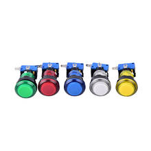 1PC 12V LED Light illuminated Round Arcade Game Push Button Switch 5 Colors 32mm 2024 - buy cheap