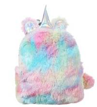 1 pçs/lote Mini Unicorn Backpack Sacos Para crianças do Inverno da Pele Do Falso Pequeno Bagpack menina pequena Mochila 2024 - compre barato