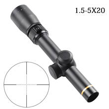 Tactical Riflescope Spotting Airsoft Rifle Scope for Hunting Optical Collimator Gun Sight 1.5-5 x 20 Mil Dot Reticle 2024 - buy cheap