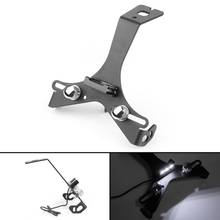 Areyourshop-Soporte de matrícula para motocicleta, accesorio de aluminio negro para Ducati 848, 1098, 1198 2024 - compra barato