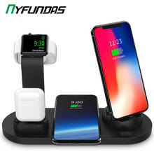 QI Wireless Charging Stand Station For Apple Watch Series 5 4 3 2 Airpods 2 Iphone 11 Pro Max XR 8 Plus X Wireless Charger Dock 2024 - buy cheap