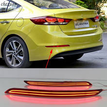 1 Set coche Luz trasera LED lámpara de freno Luz de vuelta de la luz de niebla de Reflector de luz de advertencia para Hyundai Elantra 2016, 2017, 2018, 2019 2024 - compra barato