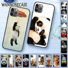 Luxury Unique Design Phone Cover For iphone 11pro 5s 6s 7 8plus x xs xr xsmax coque Coque Shell Teddy panda say hi love heart 2024 - buy cheap