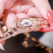 2020 Роскошные Брендовые Часы-браслет для женщин часы из розового золота, женские часы с бриллиантами Женские часы Relogio Feminino Reloj Mujer 2024 - купить недорого